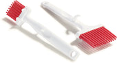 Brush Pastry Silicone W/ Hook Red 3