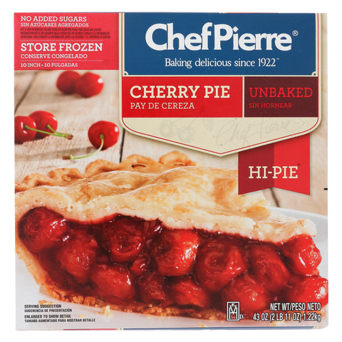 Pie Cherry Hi No Sugar Added 10