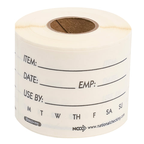 Label Shelf Life Dissovable 2x3