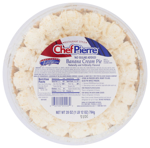 Pie Banana Cream No Sugar Added 10