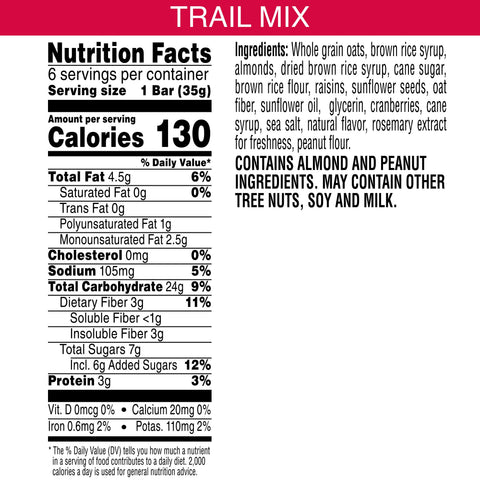 Snack Bar Granola Chewy Trail Mix
