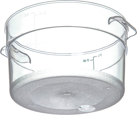 StorPlus™ CONTAINER ROUND PLASTIC CLEAR 2 QT