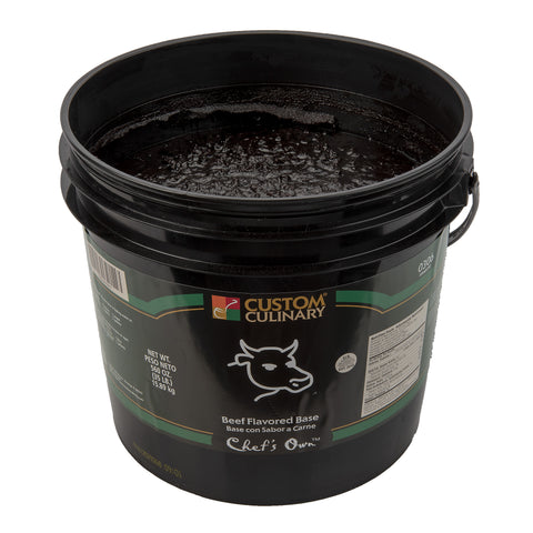 Custom Culinary® Beef Flavored Soup Base, No MSG Added 25 lb. Pail