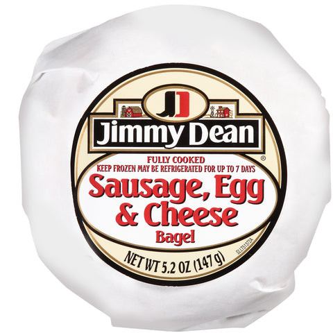 Jimmy Dean J DEAN BRKFST BGL SAUS/EGG/CHSE 12/5.2 Z
