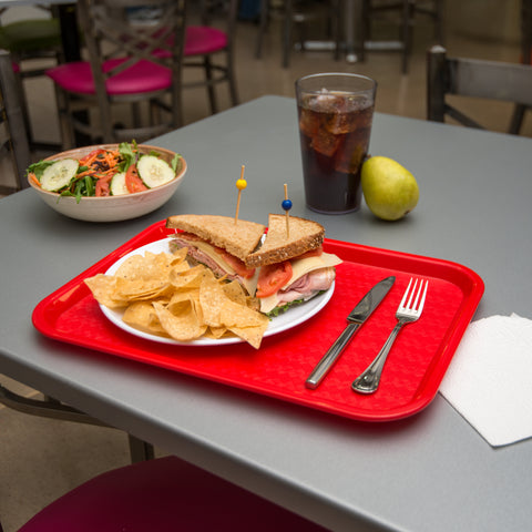 Carlisle TRAY SERVING CAFE® STANDARD RED 12X16
