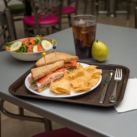 Sysco Brand TRAY CAFE STANDARD DARK BROWN 10X14