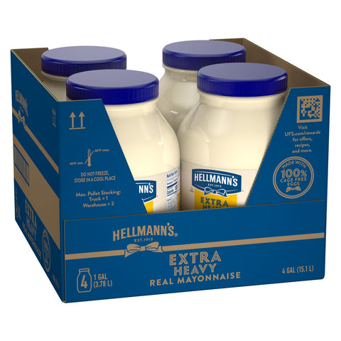 Hellmann's Extra Heavy Mayonnaise Jar, 1 gallon -- 4 per case