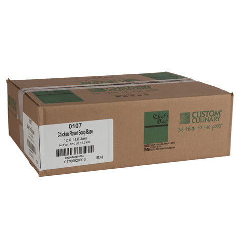 Chefs Own Chicken Flavored Granules Base Green, 1 Pound -- 12 Case