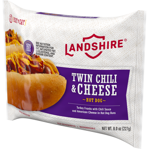 Landshire Classic™ CHILI DOG W/ CHEESE PREMIUM QUALITY LANDSHIRE CLASSIC™ TWIN IW 8 OZ10000001436