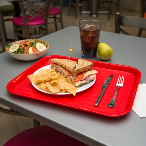 Carlisle TRAY SERVING CAFE® STANDARD RED 14X18