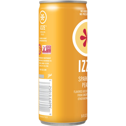 Izze JUICE SPARKLING PEACH CAN