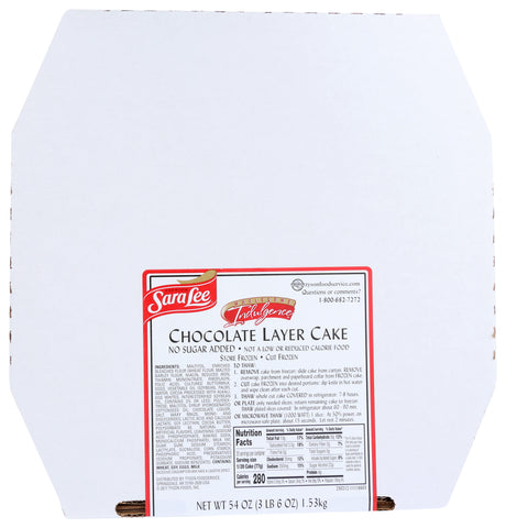 Cake Layer Nsa Chocolate Premium Un-cut Round 9