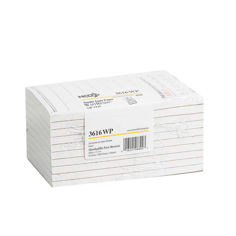 Guest Check Waiter Pad 1 Part Paper