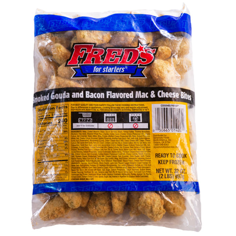 Freds Smoked Gouda Mac and Cheese Bites, 2 Pound -- 6 per case