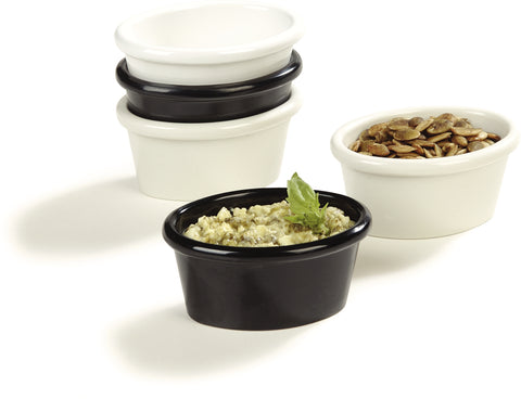 Carlisle RAMEKIN MELAMINE OVAL WHITE