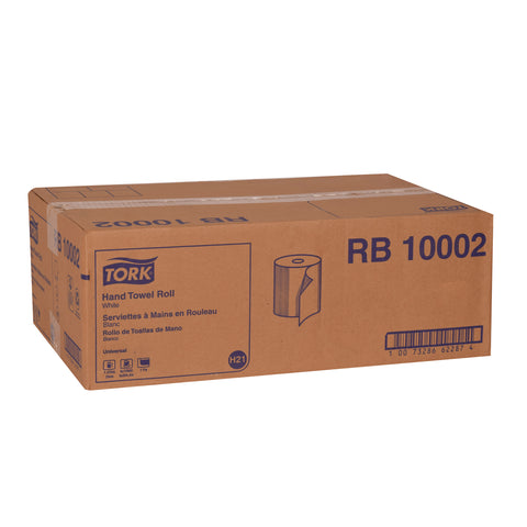 Tork White Hardwound Roll Towel, 7.88 inch x 1000 Feet -- 6 rolls per case
