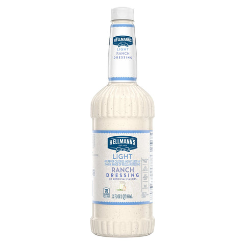 Single Hellmann's Light Ranch Salad Dressing Salad Bar Bottles, 32 Ounce
