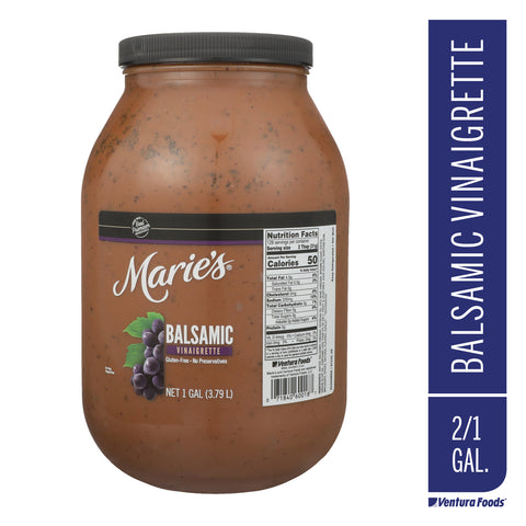 Maries Balsamic Vinaigrette Dressing, 1 Gallon Jar -- 2 per case