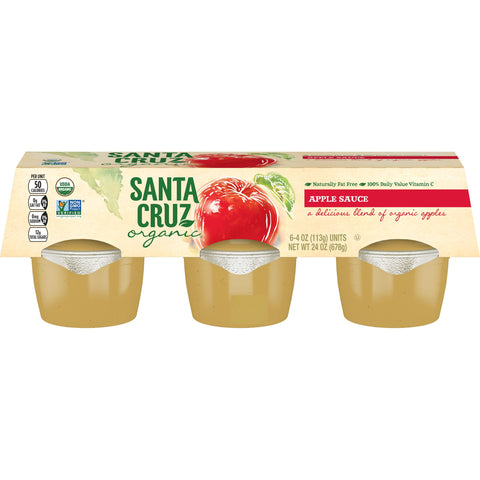 Santa Cruz APPLESAUCE UNSWEETENED ORGANIC SINGLE SERVE CUP
