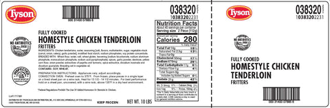 Chicken Tenderloin Breaded Homestyle Premium Fc
