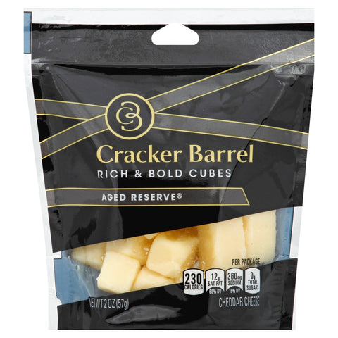 Cracker Barrel CHEESE SNACKING CUBES AGED RESERVE CHEDDAR
