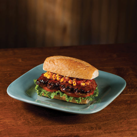 Advance Pierre Smokie Grill Boneless Glazed Pork Rib Patty with Honey Barbecue Sauce, 3.25 Ounce -- 100 per case.