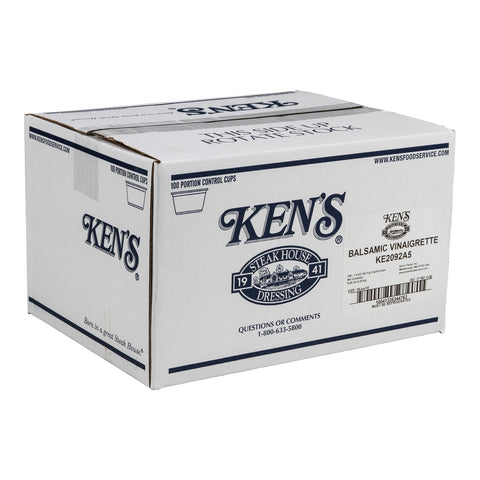 Ken's Foods DRESSING VINAIGRETTE BALSAMIC ALL NATURAL SINGLE SERVE CUP REFRIGERATED