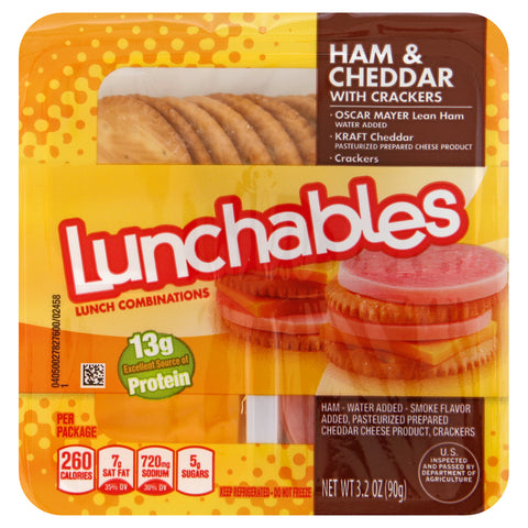 Lunchable Ham/cheddar Cracker