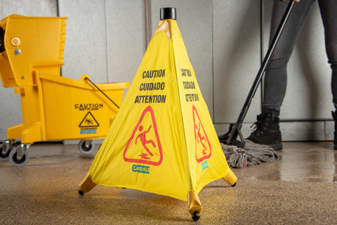 Carlisle SIGN CAUTION CONE POP-UP YELLOW 20