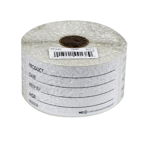 National Checking LABEL REMOVABLE SHELF LIFE 2X4