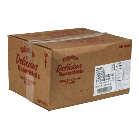 Otis Spunkmeyer Naturally Flavored Chocolate Brownie Cookie Dough with 51 Percent Whole Grain, 1.85 Ounce -- 180 per case.