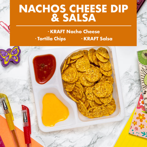 Kraft Oscar Mayer Lunchable Cheese Dip and Salsa Nacho, 4.4 Ounce -- 16 per case.