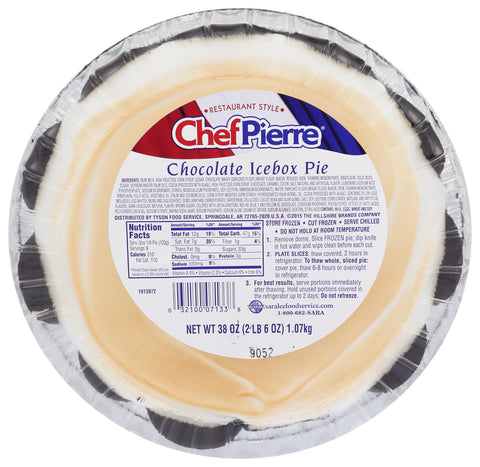 Pie Chocolate Icebox Condensed W/domes 10