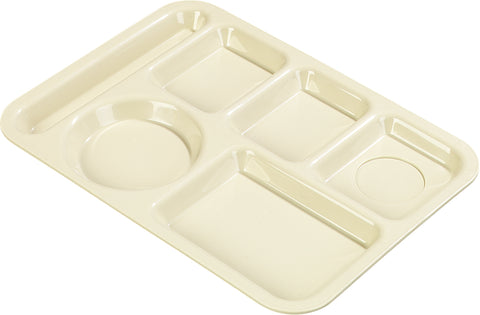 Carlisle TRAY SERVING LEFT-HAND 6-COMPARTMENT TRAY TAN 10X14