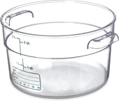 StorPlus™ CONTAINER ROUND PLASTIC CLEAR 2 QT