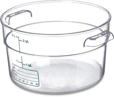 StorPlus™ CONTAINER ROUND PLASTIC CLEAR 2 QT