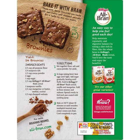 Kelloggs All Bran Cereal Buds, 22 Ounce -- 10 per case
