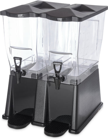 Carlisle DISPENSER TRIMLINE™ PREMIUM DOUBLE BASE BLACK 2/3.5 GAL