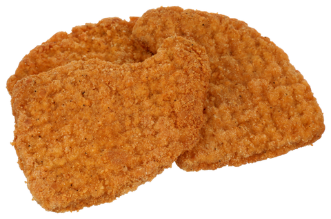 Advance Food Breaded Pork Patties, 3.2 Ounce -- 50 per case.