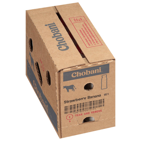 Chobani Strawberry Banana Drinkable Yogurt, 7 Fluid Ounce -- 8 per case.