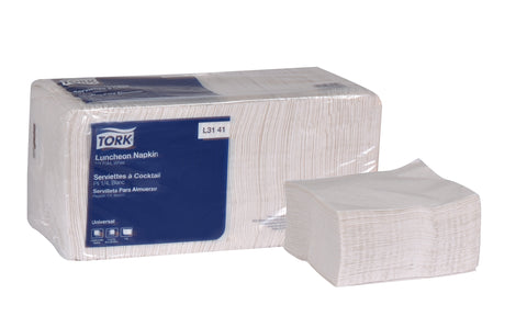 Tork 1 Ply White 1/4 Fold Universal Luncheon Napkin, 13 x 11.5 inch -- 6000 per case