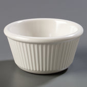 Carlisle RAMEKIN FLUTED MELAMINE BONE 4 OZ