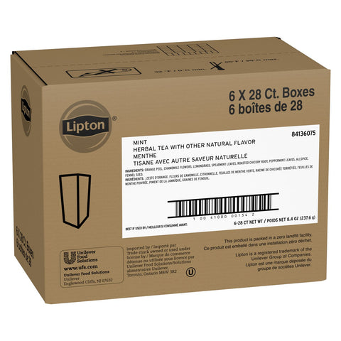Lipton® TEA HOT BAG INDIVIDUALLY WRAPPED MINT HERBAL