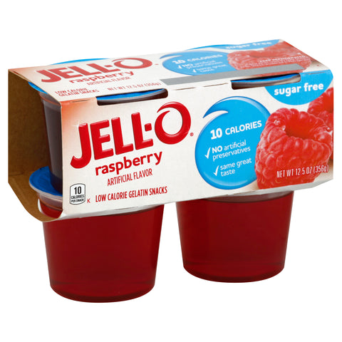 Gelatin Raspberry Sugar Free Single Serve Cup Refrigerated