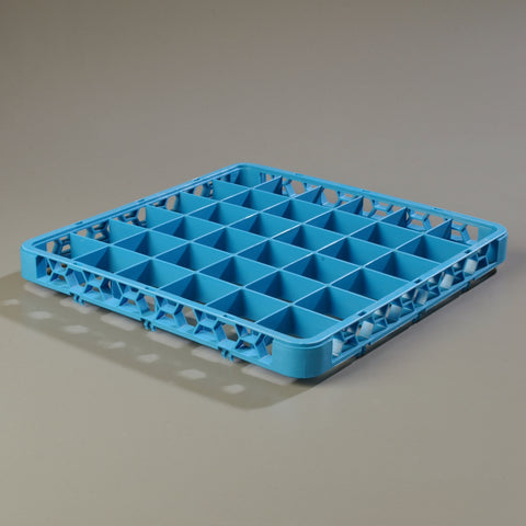 Carlisle RACK GLASS EXTENDER DIVIDED OPTICLEAN™ 36-COMPARTMENT CARLISLE BLUE