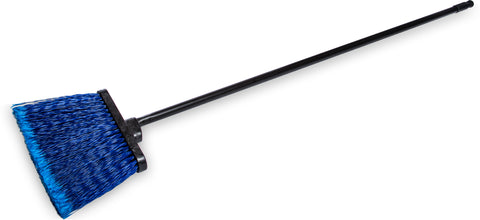 Broom Warehouse Duo Sweep® W/ Black Metal Threaded Handle Blue 48