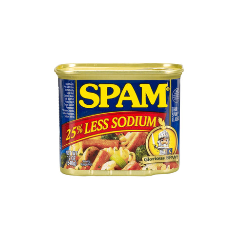 Spam Less Sodium Lunch Meat, 12 Ounce -- 12 per case