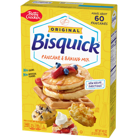 Bisquick Original Pancake Baking Mix, 40 Ounce -- 10 per case.