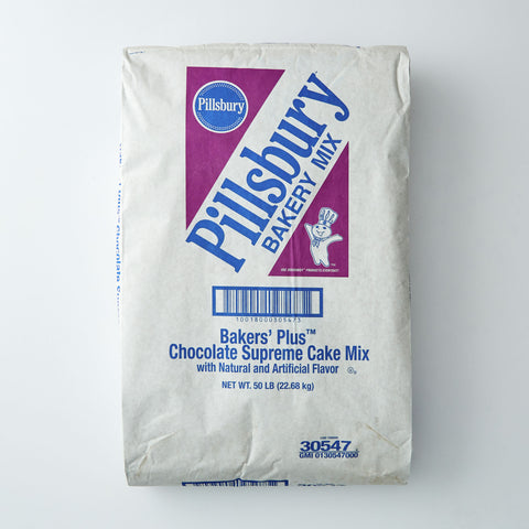 Pillsbury Bakers Plus Chocolate Supreme Cake Mix, 50 Pound