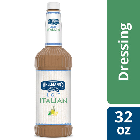 Hellmann's Light Italian Salad Dressing Salad Bar Bottles, 32 ounce-- 6 per case